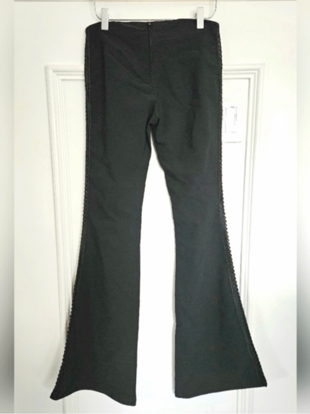 Y2K Siren Lowrise back zip Flare pants